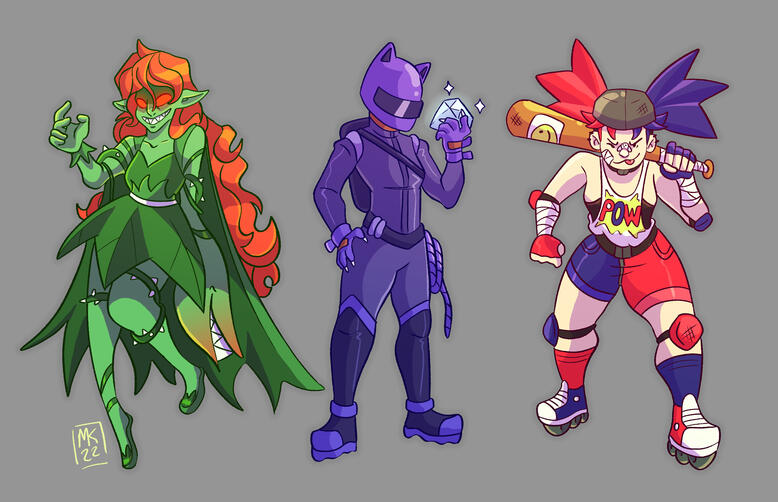 Gotham Sirens Fanart (Original Designs)