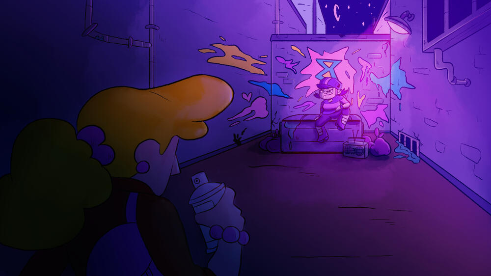 &quot;Arachne and Athena&quot; BG - Night