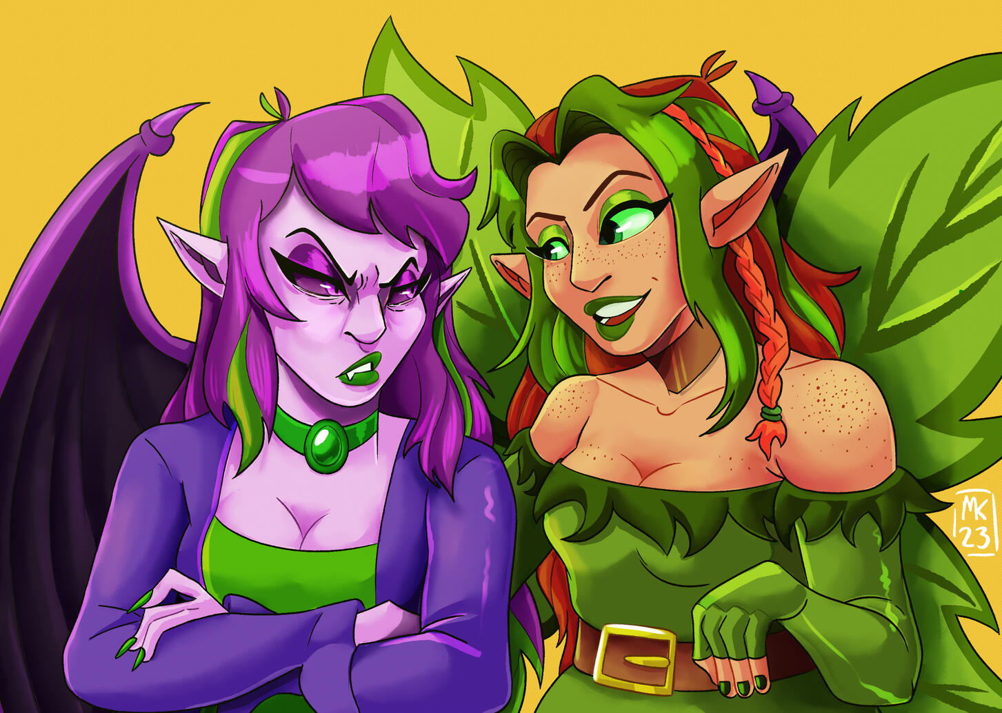 Illusen and Jhudora (Fanart)